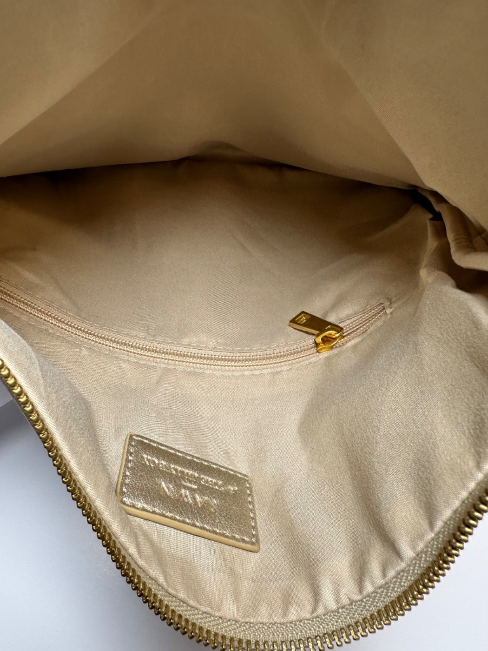 FAWN for The Jilly Box Gold Foldover Clutch | Metallic Vegan Leather | NEW - Picture 3 of 7